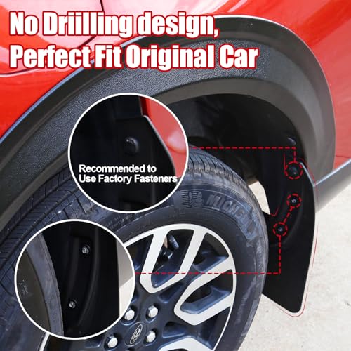 Ford Maverick 2022-2024 Mud Flaps Set (Front & Rear)