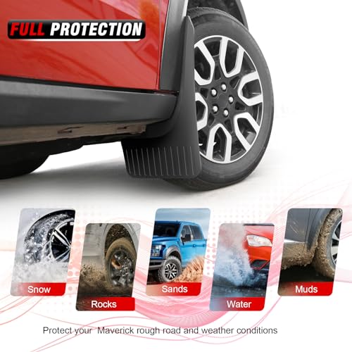 Ford Maverick 2022-2024 Mud Flaps Set (Front & Rear)