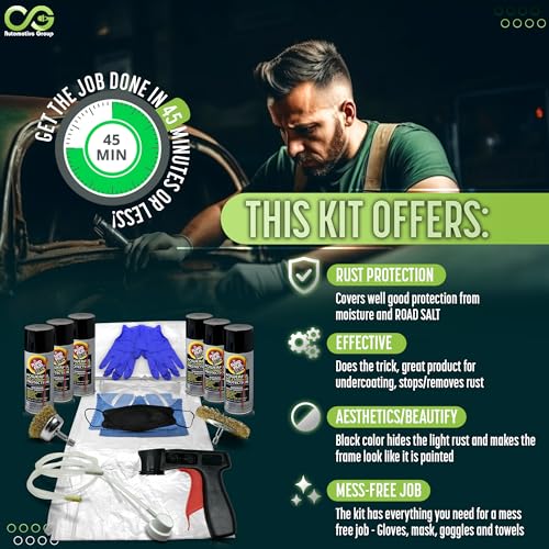 Fluid Film Black Converter Spray Rust Prevention Kit