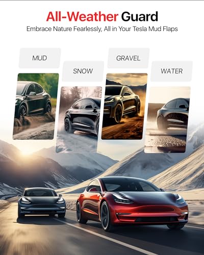 Tesla Model Y Mud Flaps: Military-Grade All-Weather Guards