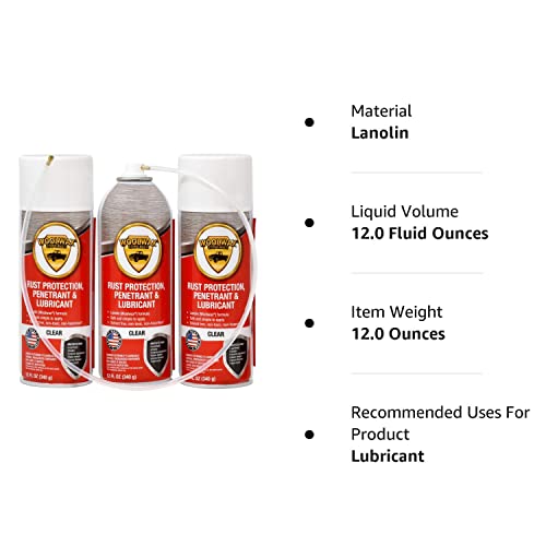 Woolwax 12 Oz Rust Prevention Aerosol Spray 3-Pack