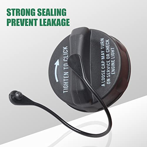 Sodcay Fuel Tank Cap Compatible with Chrysler Dodge (Black)