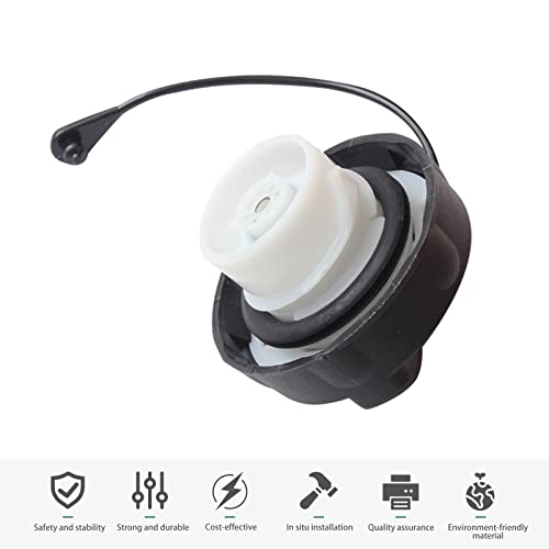 Sodcay Fuel Tank Cap Compatible with Chrysler Dodge (Black)