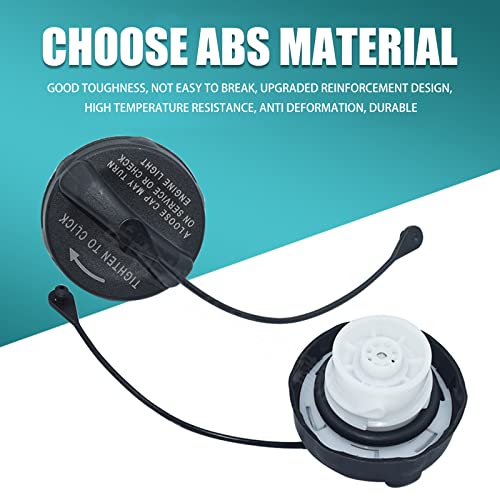 Sodcay Fuel Tank Cap Compatible with Chrysler Dodge (Black)