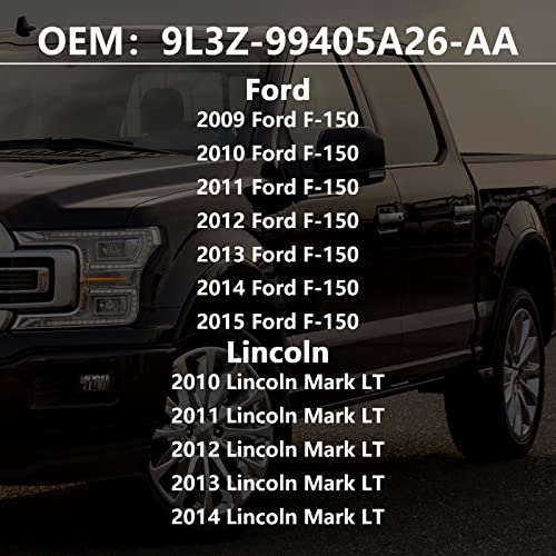 Ford F-150 Gas Tank Door, Black, 2009-2015