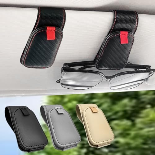 Teoenix 2 Pack Car Sunglass Holder Visor Clip