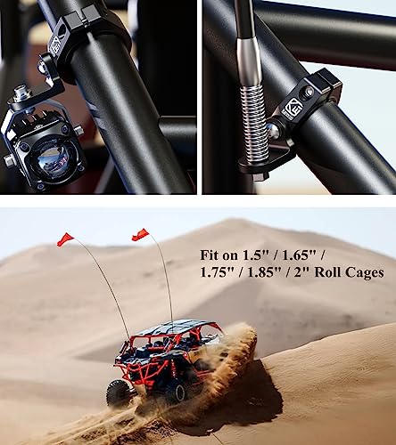 Aluminum UTV Whip Flag Mount for Off-Road LED