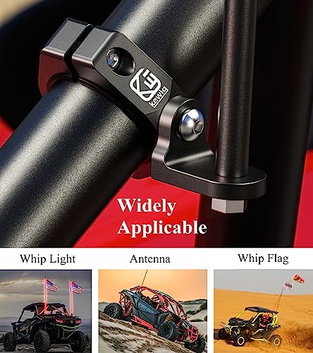 Aluminum UTV Whip Flag Mount for Off-Road LED