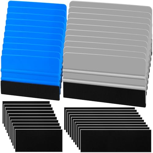 Arayker 20-Pack Felt Edge Squeegee Set