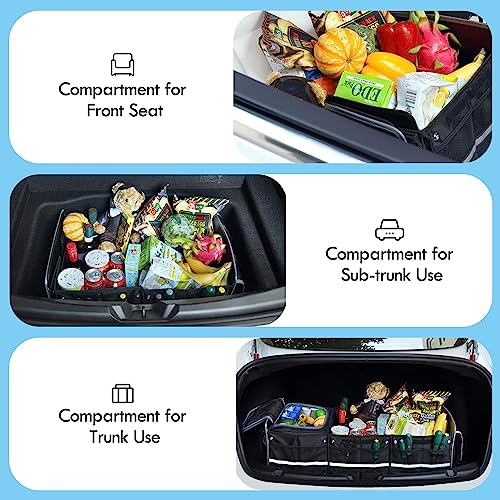 Ealingmoon Collapsible Trunk Organizer with Insulated Cooler Bag