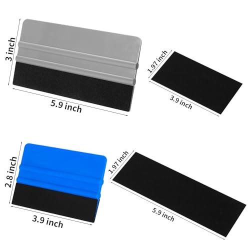 Arayker 20-Pack Felt Edge Squeegee Set
