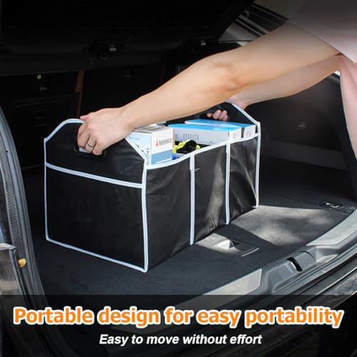Osilly Foldable Car Trunk Organizer with 3 Compartments