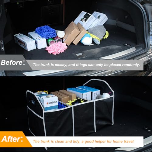 Osilly Foldable Car Trunk Organizer with 3 Compartments