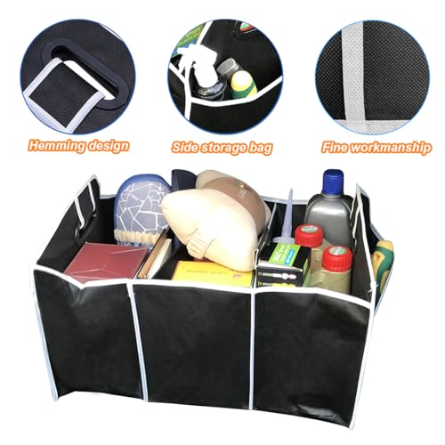 Osilly Foldable Car Trunk Organizer with 3 Compartments