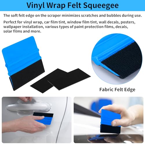 Arayker 12 Pcs Vehicle Window Film Tint Kit
