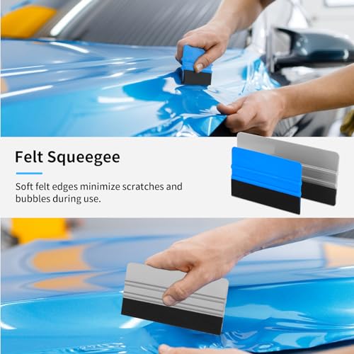 Arayker 20-Pack Felt Edge Squeegee Set