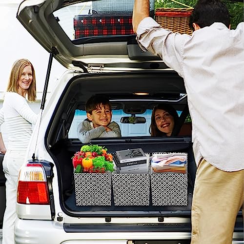 RoyBoder 2-Pack Waterproof Car Trunk Organizers with Long Strap