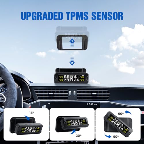 Solar Wireless TPMS Sensor Kit for RV, Trailer