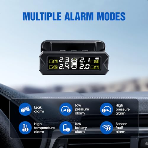 Solar Wireless TPMS Sensor Kit for RV, Trailer