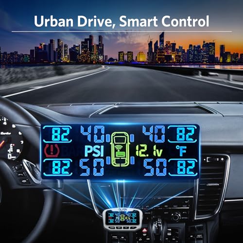 RV TPMS with 4 Sensors, 6 Alert Modes