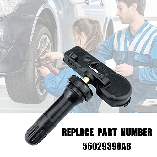 4 TPMS Sensors 433MHz for Jeep Wrangler, Dodge Ram