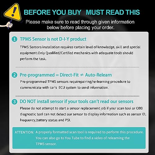 TPMS Sensors for Lexus, Toyota, and More
