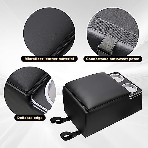 Black Universal Truck Seat Organizer with Cup Holders