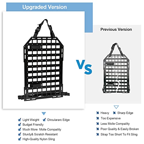 2 Pack Rigid Molle Car Seat Back Panels
