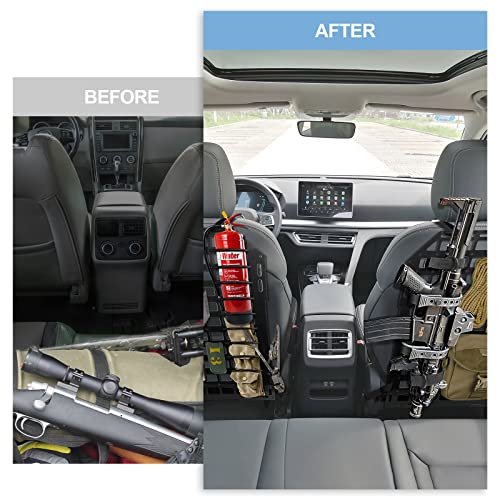 2 Pack Rigid Molle Car Seat Back Panels