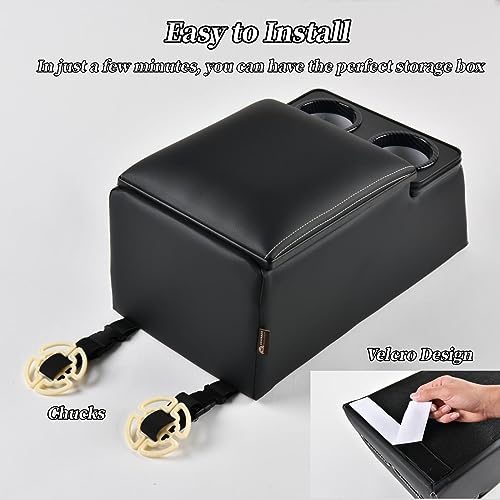 Universal Rear Bench Seat Car Organizer with Cup Holder