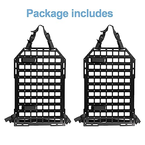 2 Pack Rigid Molle Car Seat Back Panels