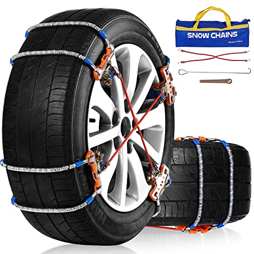 Universal Adjustable Emergency Snow Chains for SUVs and Trucks