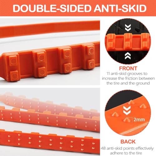 12PCS Reusable Nylon Snow Chains for Car Tires