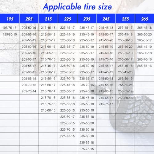 Universal PLTMIV Snow Chains for SUV, Car, Pickup Trucks