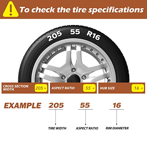 QIYISS Universal Adjustable Snow Chains for SUV Trucks