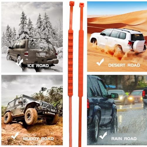 12PCS Reusable Nylon Snow Chains for Car Tires