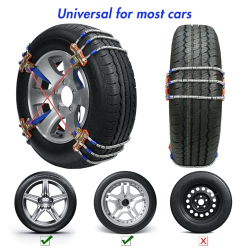 Universal PLTMIV Snow Chains for SUV, Car, Pickup Trucks