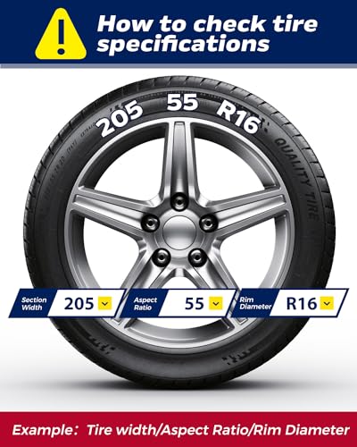 FLYSWAN Snow Tire Chains for Car SUV Trucks