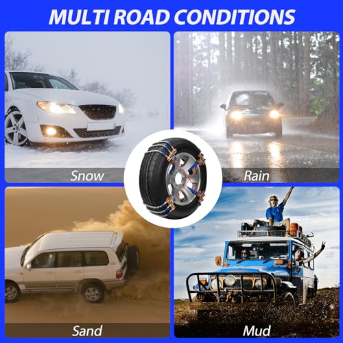 Universal PLTMIV Snow Chains for SUV, Car, Pickup Trucks