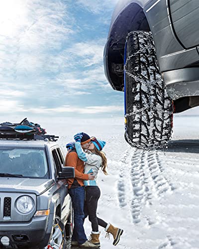 FLYSWAN Snow Tire Chains for Car SUV Trucks