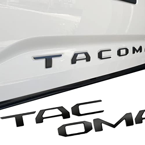 Matte Black Tailgate Letters for Tacoma 2016-2024