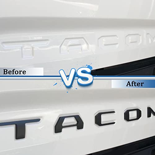 Matte Black Tailgate Letters for Tacoma 2016-2024