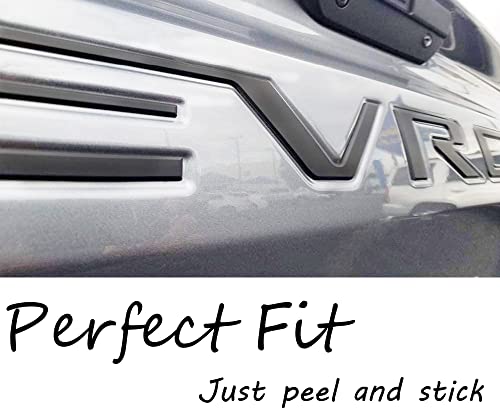 Matte Black Chevy Silverado 3D Tailgate Letters