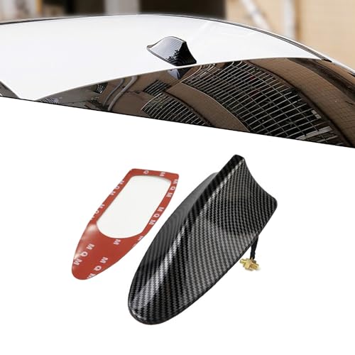 Fluher Car Shark Fin Antenna - Carbon Fiber Black