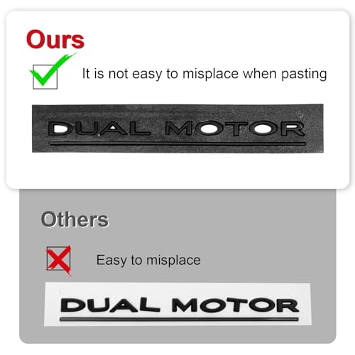Tesla Model 3 X S Y Dual Motor Emblem Sticker
