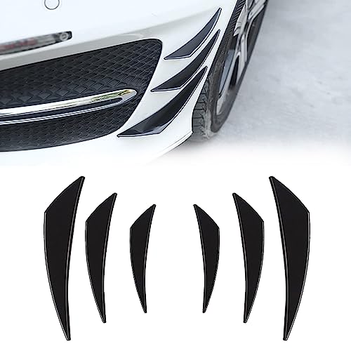Universal Car Spoiler Canards Kit, Front Bumper Lip