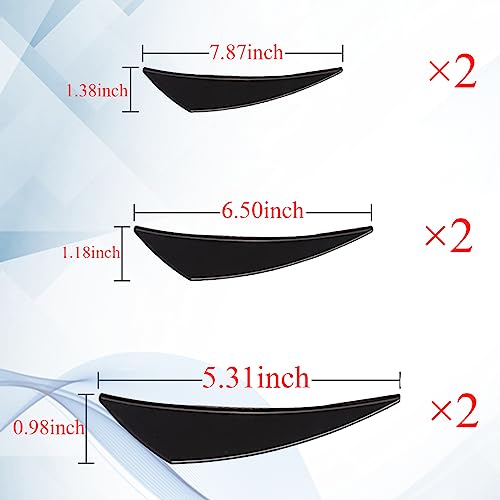 Universal Car Spoiler Canards Kit, Front Bumper Lip