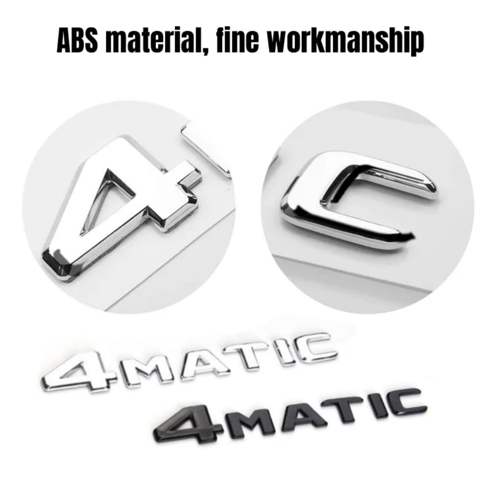 4MATIC ABS Letter Emblem for Mercedes Benz