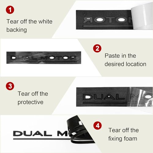 Tesla Model 3 X S Y Dual Motor Emblem Sticker