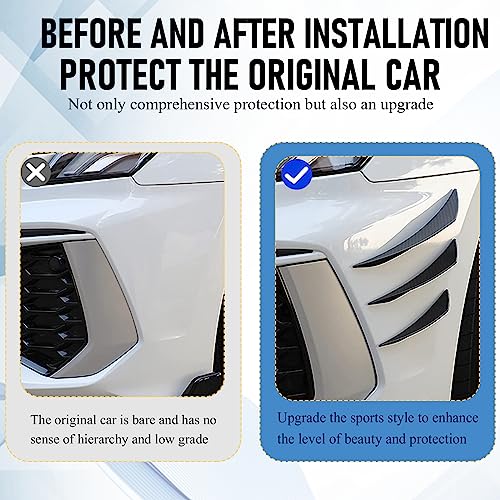 Universal Car Spoiler Canards Kit, Front Bumper Lip
